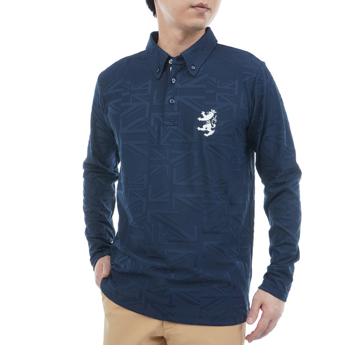 UJ Jacquard Button-Down Long Sleeve Shirt ADMA566