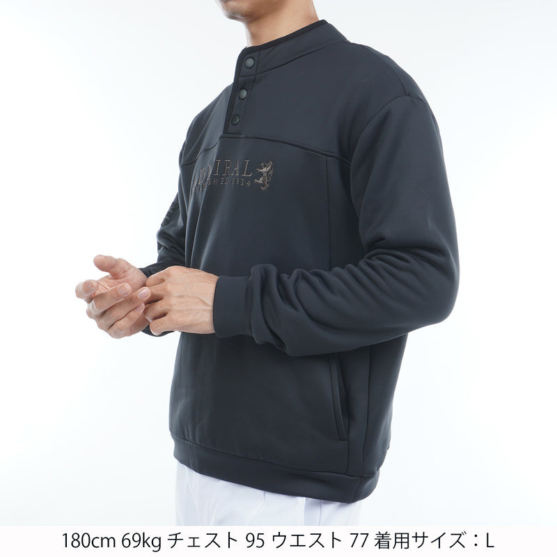 カルイシ ハーフドットボタン スウェット ADMA571