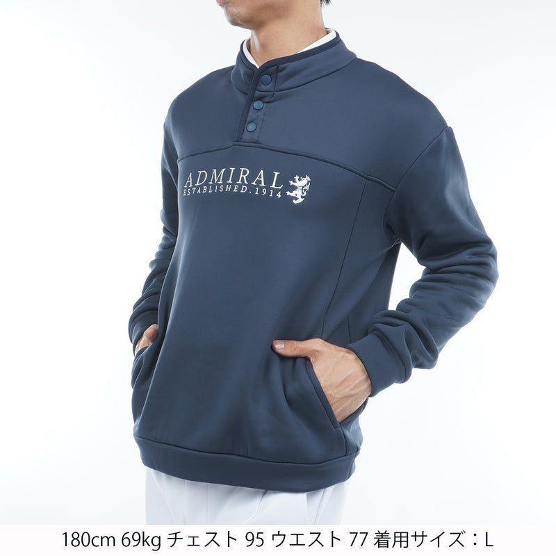 カルイシ ハーフドットボタン スウェット ADMA571