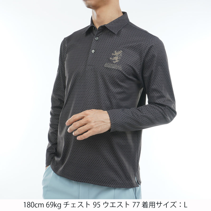 小紋柄 裏起毛シャツ ADMA574