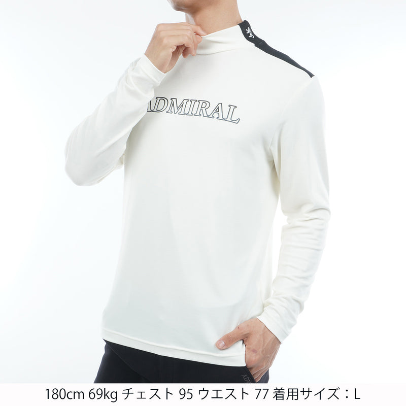 スエード起毛　ハイネックシャツ ADMA575
