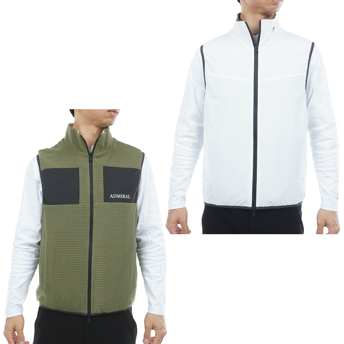 ADMIRAL メンズ ベスト リバーシブル パデッド フリースコンビ リバーシブルベストADMA391 – ADMIRAL
