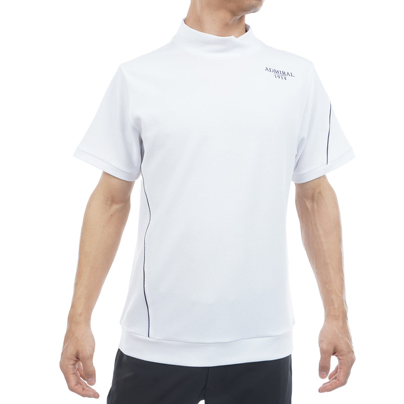 Admiral ホワイト Tシャツ ポップコーン モックネックシャツ ADMA605 – ADMIRAL