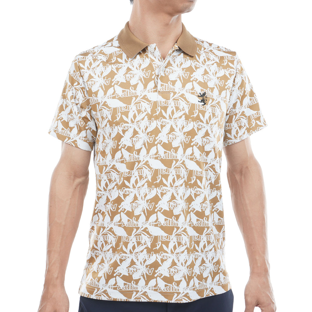 Leaf Jacquard Polo Shirt ADMA623