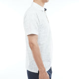 ストレッチメッシュ リーフプリントシャツ ADMA625