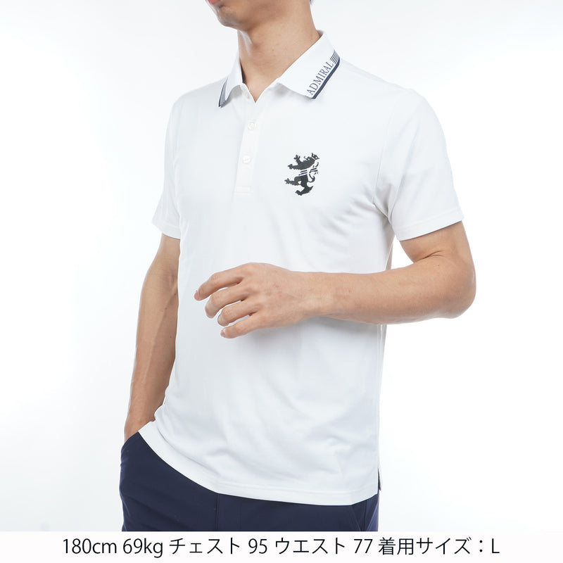 Admiral ホワイト ポロシャツ カラタッチ＋(PLUS) ランパントポロシャツ ADMA634 – ADMIRAL