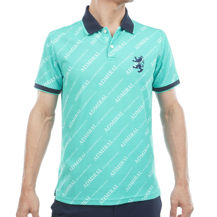 Sweat-stain-resistant heat-shielding logo print shirt ADMA635