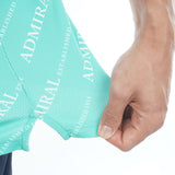 Sweat-stain-resistant heat-shielding logo print shirt ADMA635