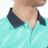 Sweat-stain-resistant heat-shielding logo print shirt ADMA635