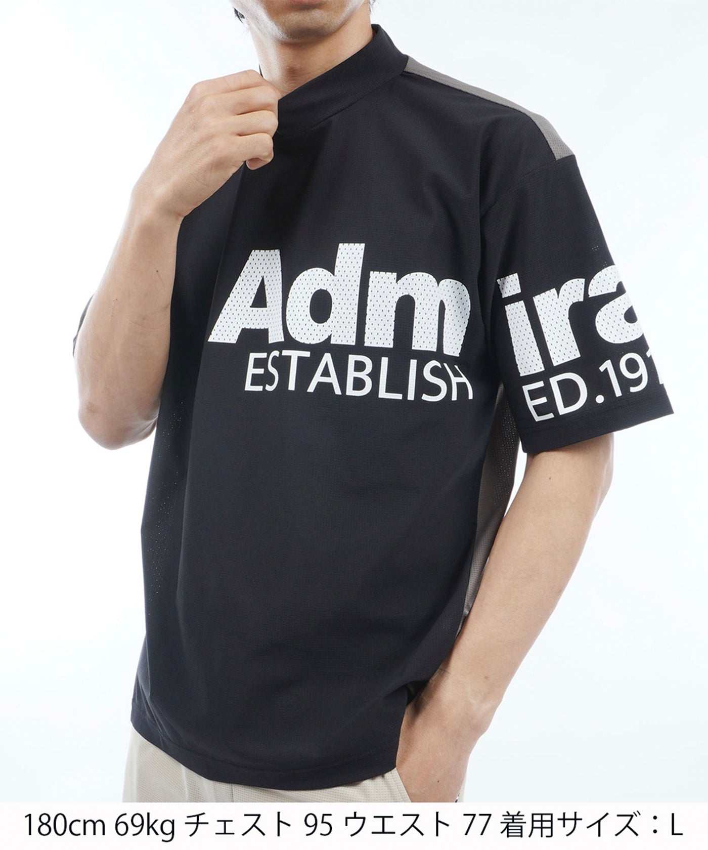 Admiral メンズTシャツ　Mサイズ ATMA133 ADMA_0015_ADMA440_10_BLK_02_14