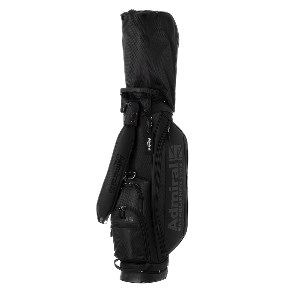 Admiral ✖️ GOLF NETWORK　キャディバッグ 黒 Admiral Golf アドミラル ゴルフ キャディバッグ スタンド型 5