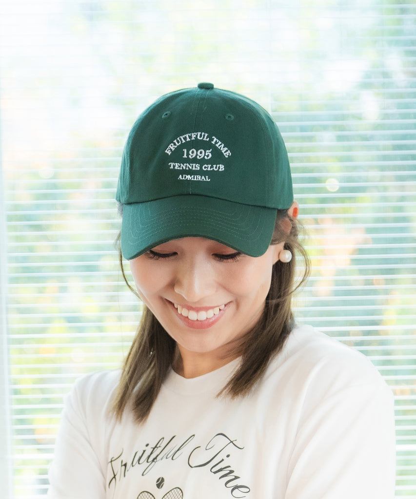 Admiral x mu Tennis Club Logo Cotton Twill Cap ATMZ409
