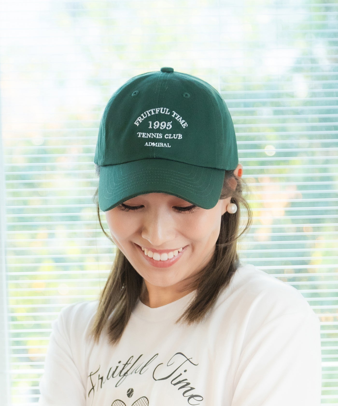 Admiral × mu テニスクラブロゴ コットンツイルキャップ ATMZ409