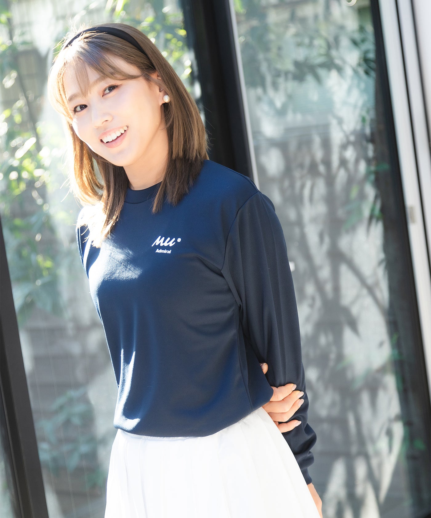 Admiral × mu テニスクラブロゴ L/S TEE ATMA435 – ADMIRAL