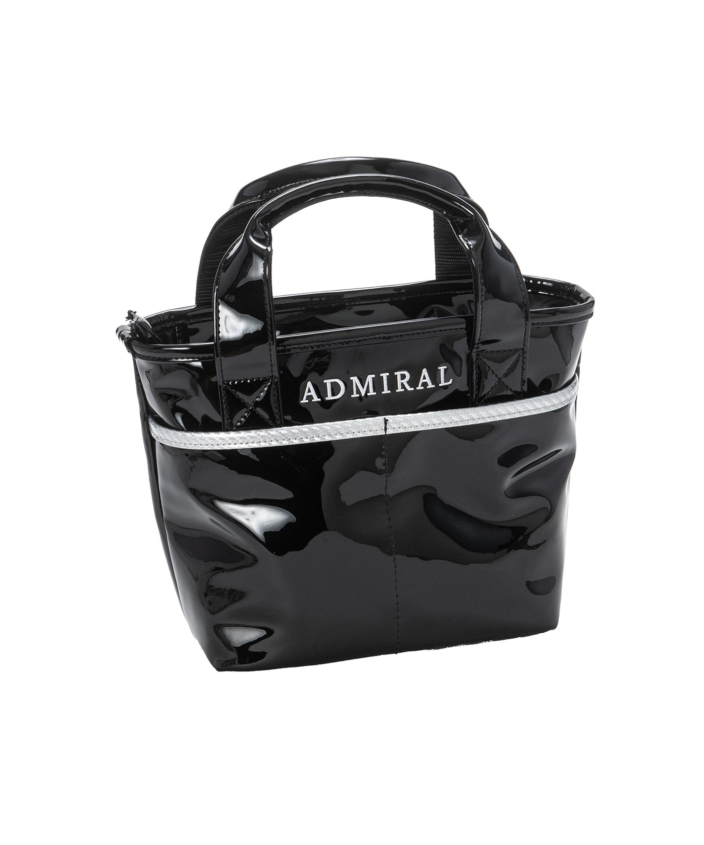 ADMRIAL ゴルフ　ハンドバッグ ブラック エナメル生地 ﾗｳﾝﾄﾞﾊﾞｯｸﾞｴﾅﾒﾙｼﾘｰｽﾞ ADMZ3BT4 – ADMIRAL