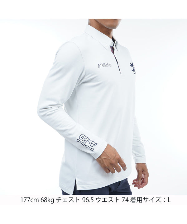 発熱ストレッチ　ボタンダウンシャツADMA382