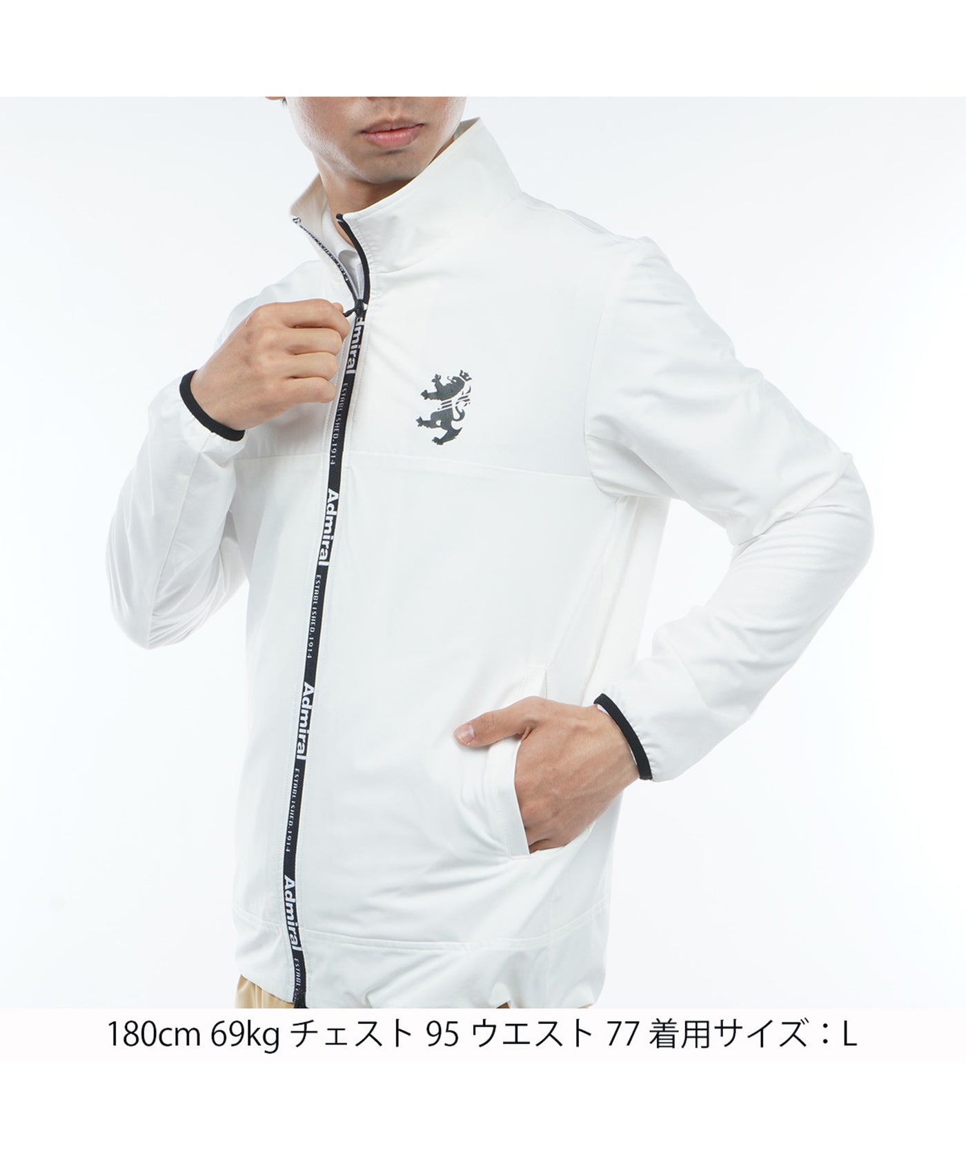 Printed Zipper Wind Jacket ADMA360 – ADMIRAL