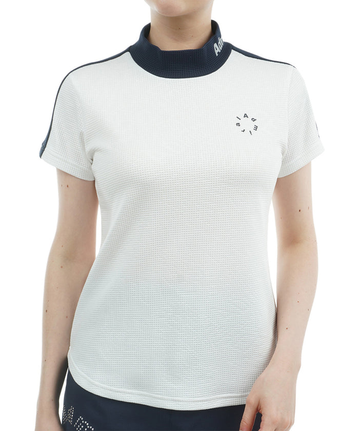 Cool-to-the-touch Geometallic Logo Mock Shirt ADLA529