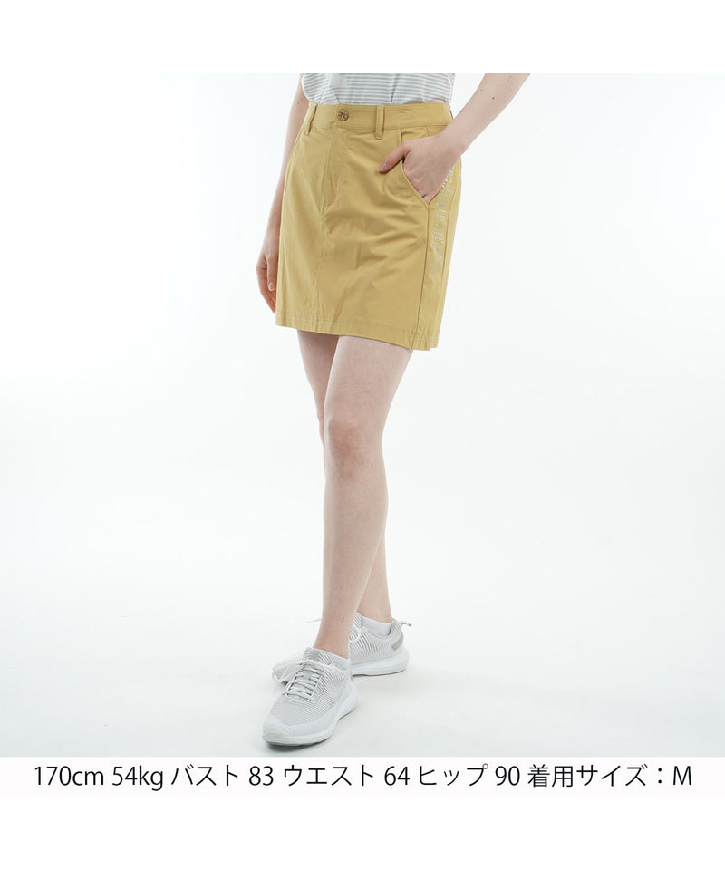 撥水ドット ロゴプリントスカート  ADLA521