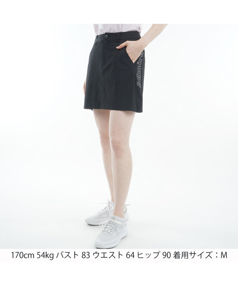 撥水ドット ロゴプリントスカート  ADLA521