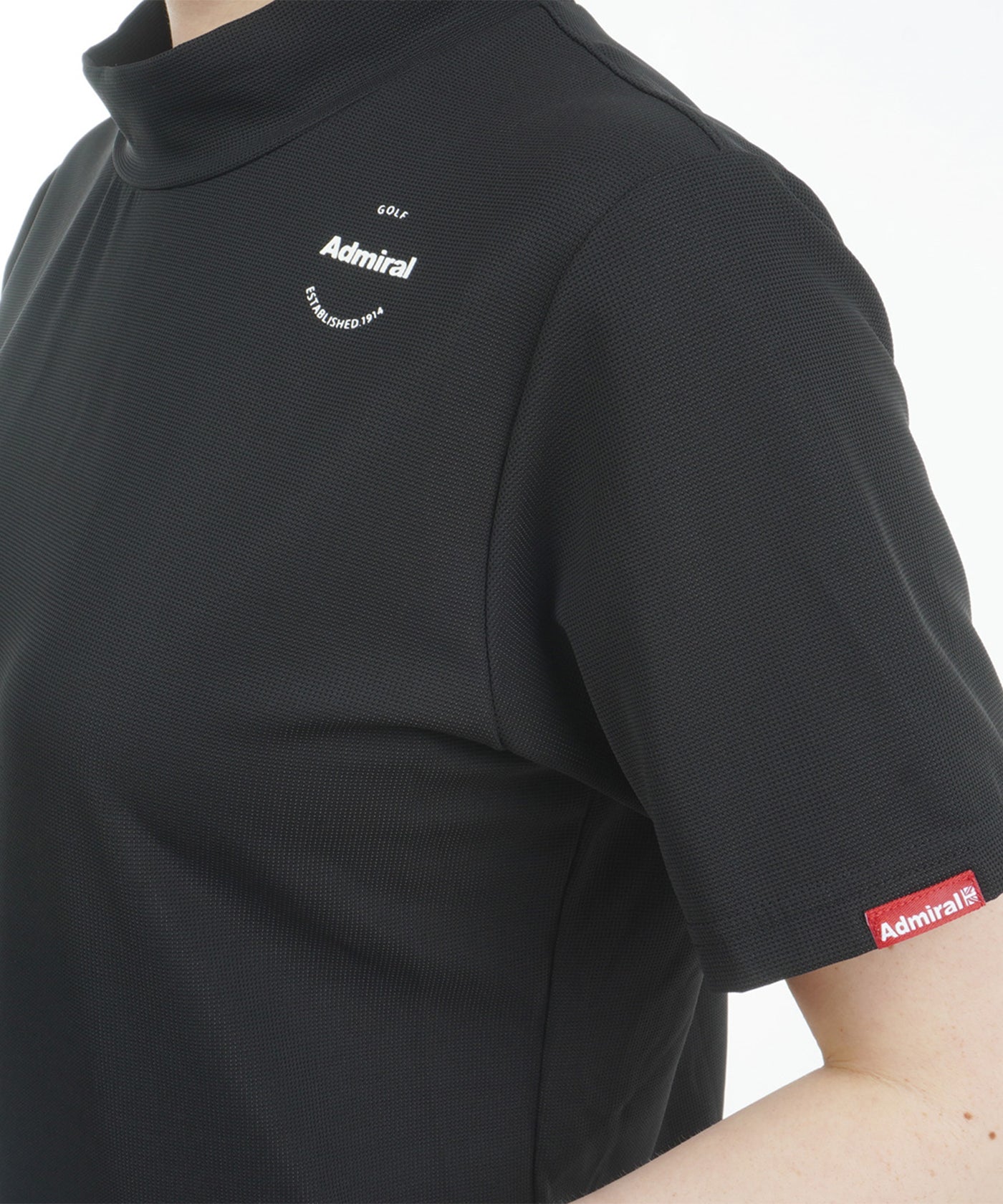 アドミラル ゴルフ(Admiral GOLF)モックネック ゴルフ 半袖 ミニワッフル エンボスロゴ モックシャツ ADLA5… ミニワッフル エンボスロゴ モックシャツ ADLA506 – ADMIRAL
