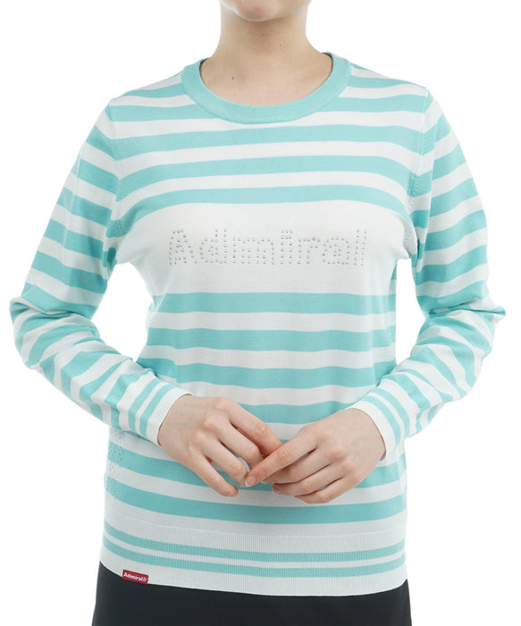 Metallic Logo Dry Touch LS Sweater ADLA504