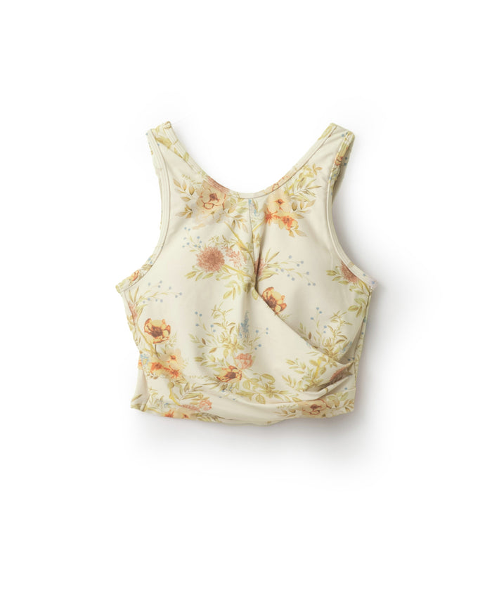 Flower Graphic Cross Bra Top ATLA526