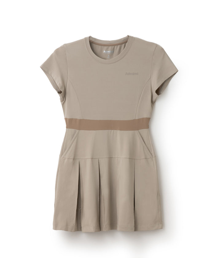 Tuck pleat S/S dress ATLA547
