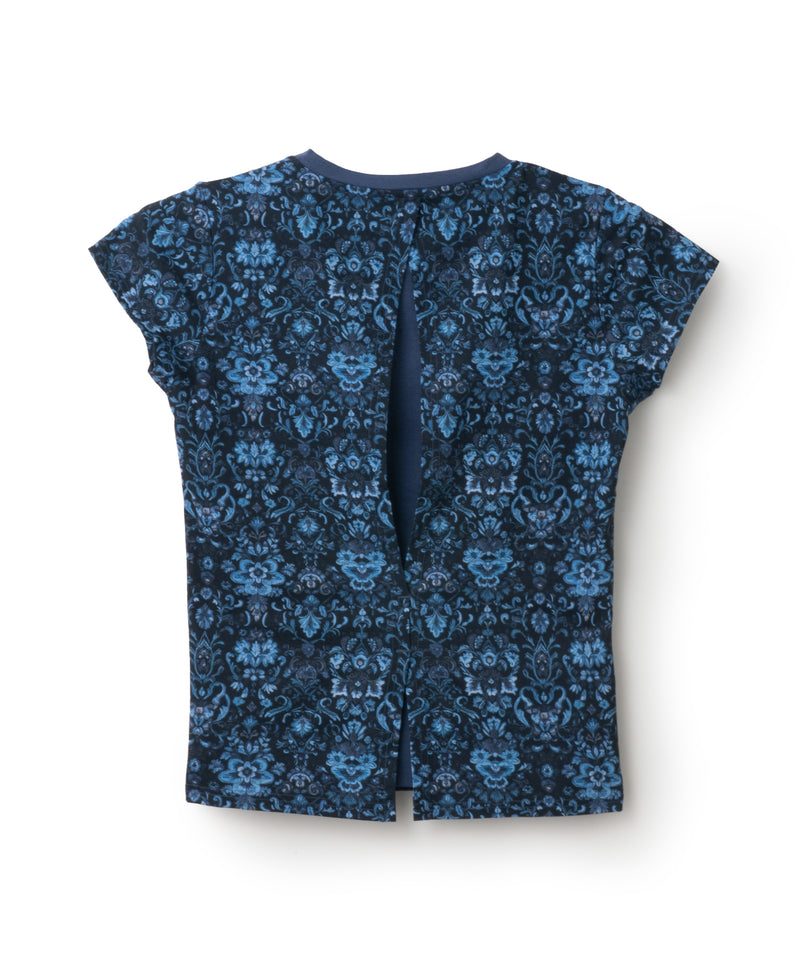 バックレイヤードスリットダマスクTEE ATLA549