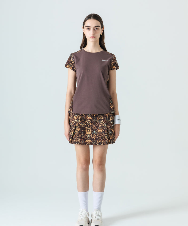 バックレイヤードスリットダマスクTEE ATLA549