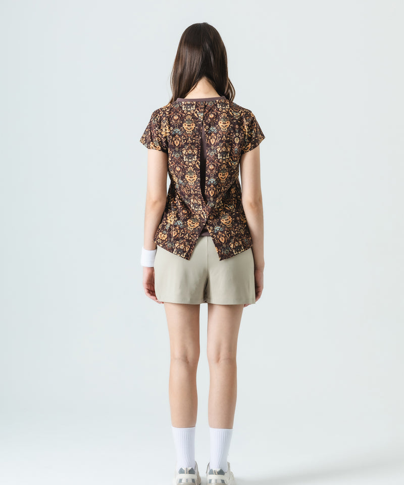 バックレイヤードスリットダマスクTEE ATLA549