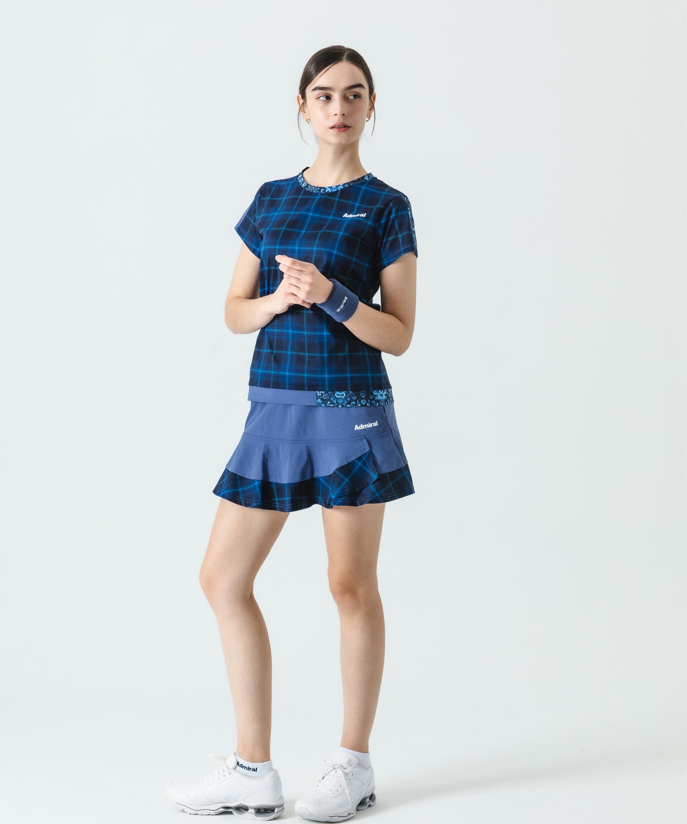 アシメレイヤードチェックフレアスコート ATLA552 – ADMIRAL