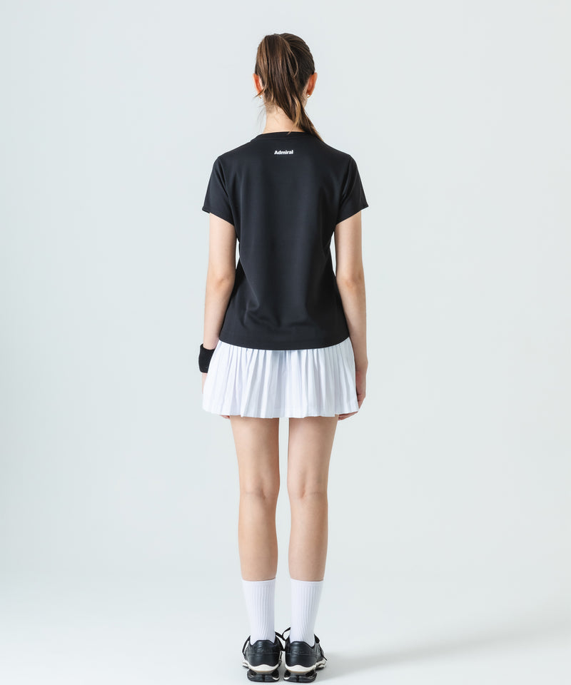 Admiral　テニス　スコート　プリーツ　M　ブラック プレスプリーツスコート ATLA558 – ADMIRAL