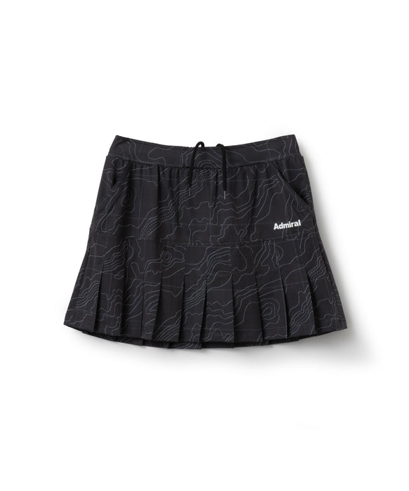 Graphic Pleated Skirt ATLA604