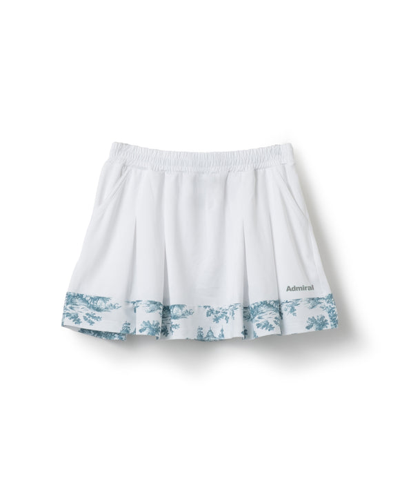 Graphic Hem Tuck Pleated Skort ATLA605