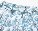 Tuck flare graphic culottes ATLA606