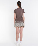 Lace Hem Tuck Flare TEE ATLA615