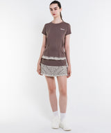 Lace Hem Tuck Flare TEE ATLA615