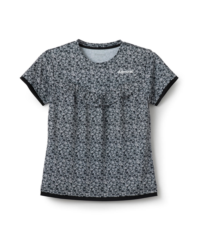 Flower Print Gathered TEE ATLA618