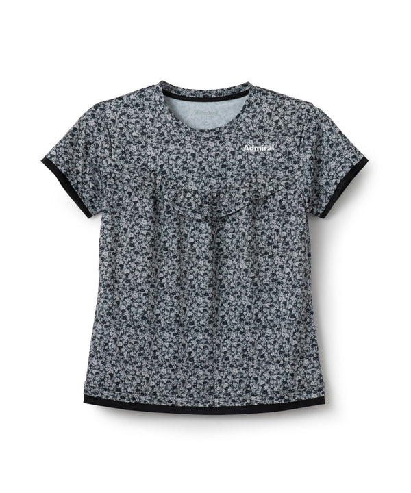 アドミラル フラワープリント　Tシャツ　ブラック　リバティ柄　26SS ADMIRAL ATHLETICS 26SS NEW