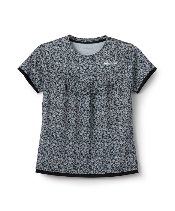 Flower Print Gathered TEE ATLA618