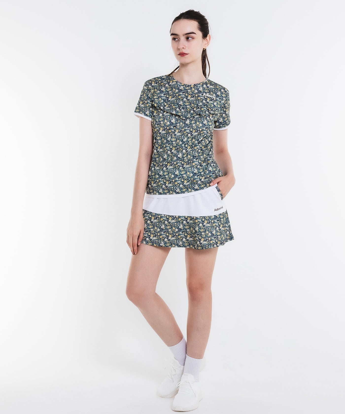 フラワープリントギャザー TEE ATLA618 – ADMIRAL
