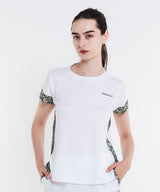 Flower Print Side Slit TEE ATLA619
