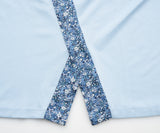 Flower Print Side Slit TEE ATLA619