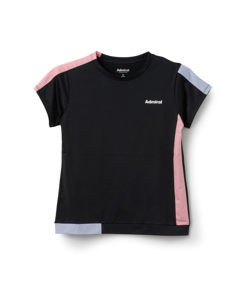 Admiral テニス Tシャツ カラーアソートブロッキング L カラーアソートブロッキングTEE ATLA628 – ADMIRAL