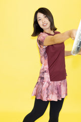 Back Layered Slit Graphic TEE ATLA639