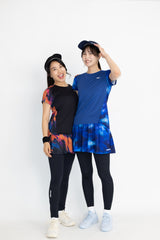 Back Layered Slit Graphic TEE ATLA639