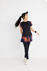 Back Layered Slit Graphic TEE ATLA639