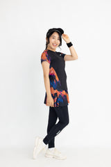 Back Layered Slit Graphic TEE ATLA639