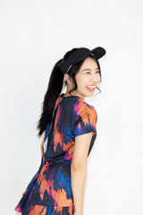 Back Layered Slit Graphic TEE ATLA639